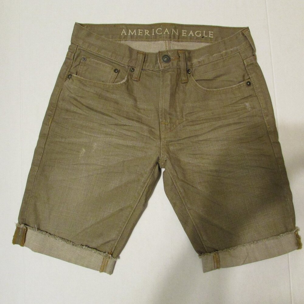 Mens American Eagle Cut Off Denim Shorts Size 28
